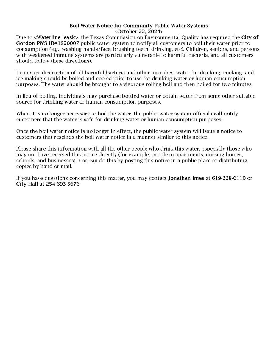 Precautionary BWN 10-22-2024